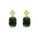 Luxury Ring Green Sandstone Peridot Handpiece Girl – Gifts for Kids — 5