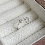Sterling Silver Smooth Cylinder Ring – Stylish Gifts — 4