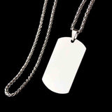 Titanium Steel Military Necklace Custom Photo – Jewelry Gift Ideas — 1
