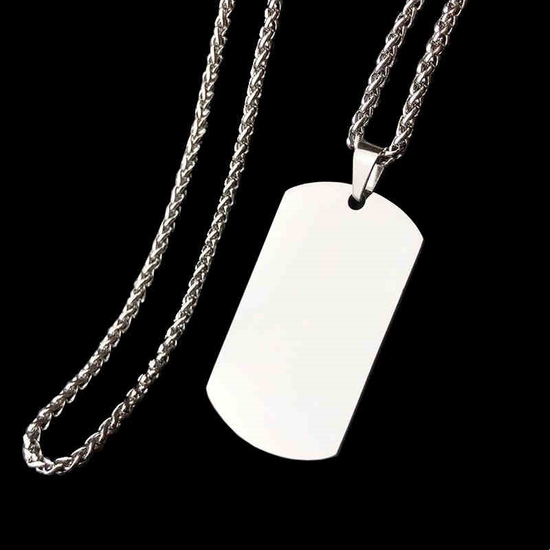 Titanium Steel Military Necklace Custom Photo – Jewelry Gift Ideas — 1