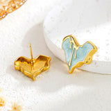 Liquid Irregular Heart-shaped Dripping Stud Earrings – Gifts for Her — 2