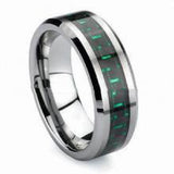 Titanium Steel Veneer Carbon Fiber Ring – Meaningful Gifts — 2