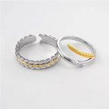 A Pair Of Silver Simple Wheat Ear Rings – Stylish Gifts — 4