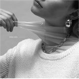 Simple Style Metal Buckle Aluminum Chain Necklace – Jewelry Gift Ideas — 6
