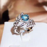Super Peacock Feather Ring Female Opening – Gifts for Her — 3