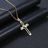 Stainless Steel Cross Pendant Sweater Chain – Jewelry Gift Ideas — 3