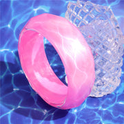 Colorful Acrylic Bracelet Irregular Round Resin – Jewelry Gift Ideas — 5