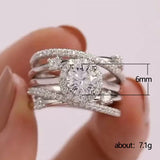 Women's Fashion Multi-loop Winding Inset Zircon Ring – Stylish Gifts — 5