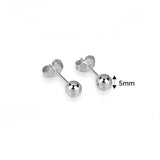 Simple Stainless Steel Ball Stud Earrings – Unique Gift Ideas — 2