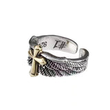 Men's And Women's Fashion Vintage Cross Wing Rings – Stylish Gifts — 3