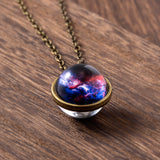 Cosmic Galaxy Nebula Double-sided Spherical Time – Jewelry Gift Ideas — 1