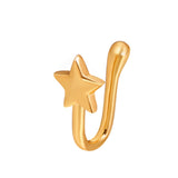 Creative Star Heart Crown Nose Ring Piercing Ornament – Stylish Gifts — 14