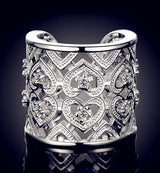 Fashion Silver Openwork Pattern Ring – Stylish Gifts — 5