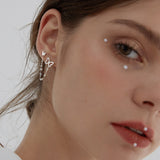 925 Double-hole Butterfly Earrings – Gift Ideas — 1