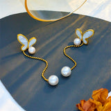 Asymmetric Butterfly Tassel Eardrops All-match Fashion – Stylish Gifts — 6