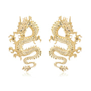 Individualized Gothic Cool Oil Dragon Earrings – Everyday Gifts — 3