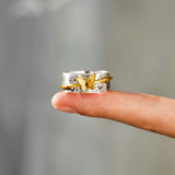 Two-tone Butterfly Rotatable Female Ring Decompression – Gifts for Her — 3