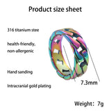 Titanium Steel Flat Chain Retro Personality Punk – Gifts for Him — 2