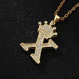 Stainless Steel Chain Zircon Alphabet Pendant – Jewelry Gift Ideas — 17