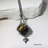Natural Amethyst White Crystal Ball Pendant Love – Jewelry Gift Ideas — 5