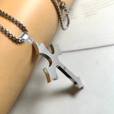 Men's Pendant Stainless Steel Square Pearl Chain – Jewelry Gift Ideas — 3