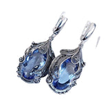 Fashion Imitation Platinum Inlaid Blue Zircon Women's – Stylish Gifts — 2