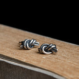 Retro 925 Sterling Silver Knotted Earrings – Unique Gift Ideas — 6