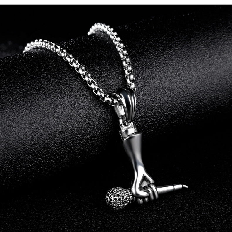 Fashion Microphone Necklace Rock Hip Hop – Jewelry Gift Ideas — 1