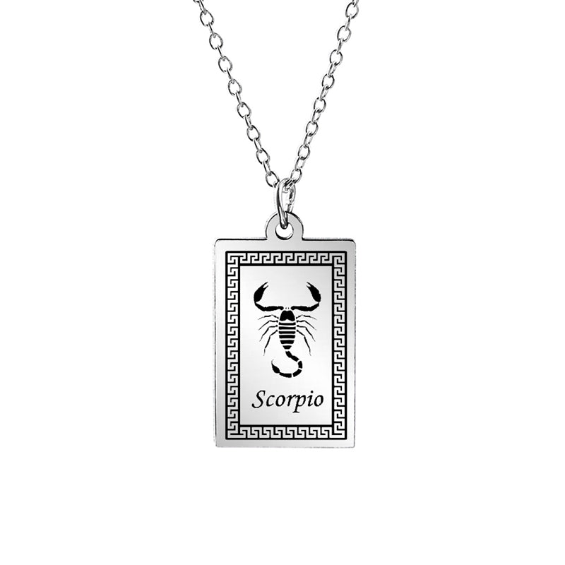 12 Zodiac Constellation Stainless Steel Pendant – Jewelry Gift Ideas — 11