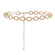 Waist Chain Women Senior Sense Circle Wavy Metal Chain – Stylish Gifts — 6
