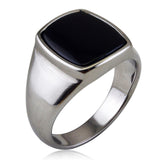 Fashion Simple Tigereye Ring Titanium Steel Ring LR924 – Stylish Gifts — 3