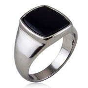 Fashion Simple Tigereye Ring Titanium Steel Ring LR924 – Stylish Gifts — 3