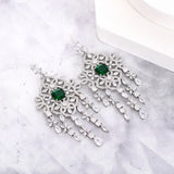 Heavy Duty Gemstone White Zircon Earrings – Unique Gift Ideas — 1