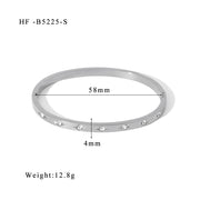 Design 18K Stainless Steel Zircon Bracelet – Jewelry Gift Ideas — 5