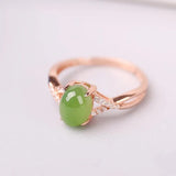 Ethnic Silver Rose Gold Inlaid Jasper Fashion Egg Face – Stylish Gifts — 1