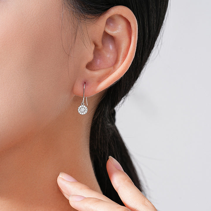 Fashion Simple Round Diamond Ear Hook Women – Stylish Gifts — 1