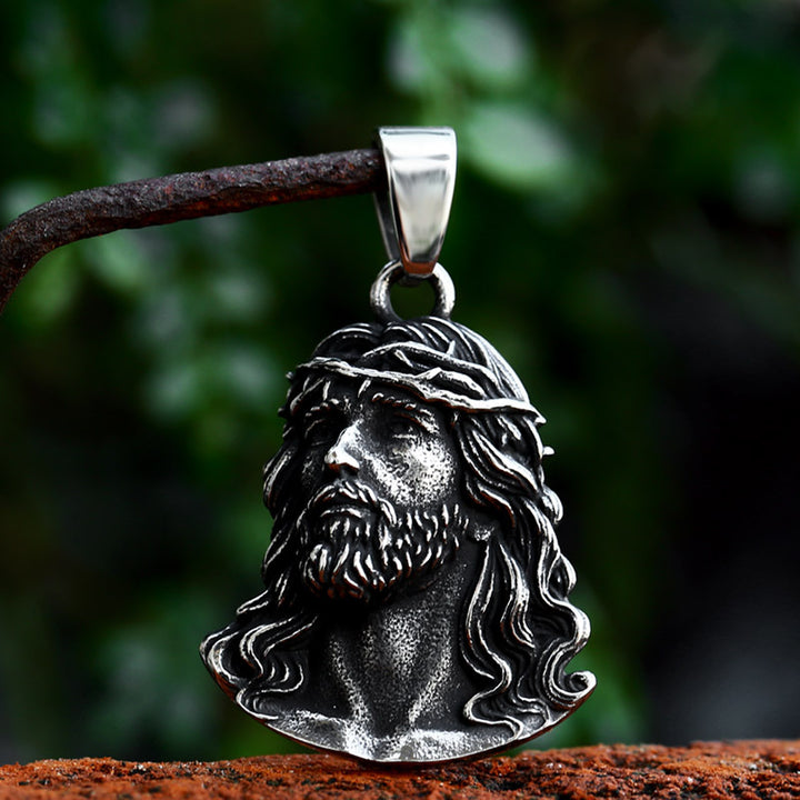 Stainless Steel Hipster Head Pendant – Jewelry Gift Ideas — 1