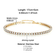 Stylish Stainless Steel Simple Crystal Inlaid – Jewelry Gift Ideas — 5