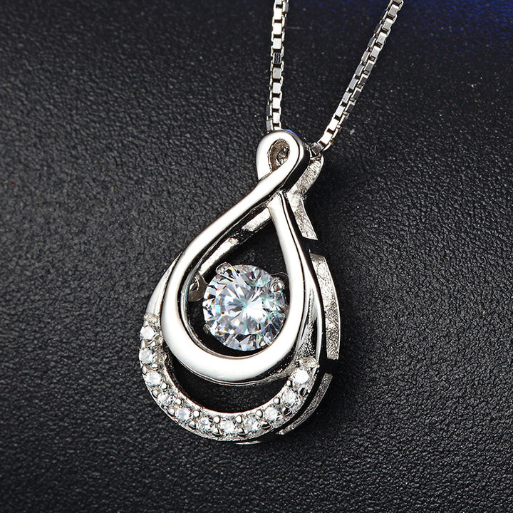 S925 Sterling Silver Droplet Clavicle Chain – Stylish Gifts — 1