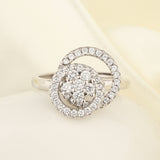Sterling Silver Gyro Flywheel Double Circle Women's – Gifts for Her — 9