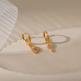 Love Key Lock Design Earrings – Gifts for Couples — 4