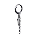 Fashion Men's Titanium Steel Blade Stud Earrings – Stylish Gifts — 3