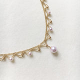 Aurora Japanese 18k Gold Lace Pearl Necklace – Jewelry Gift Ideas — 6