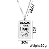 KPOP Jisoo Lisa Jennie Rose Signature ID Pendant – Jewelry Gift Ideas — 6