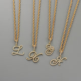 26 Letter Necklace Inset Zircon 18k Gold Necklace – Jewelry Gift Ideas — 9