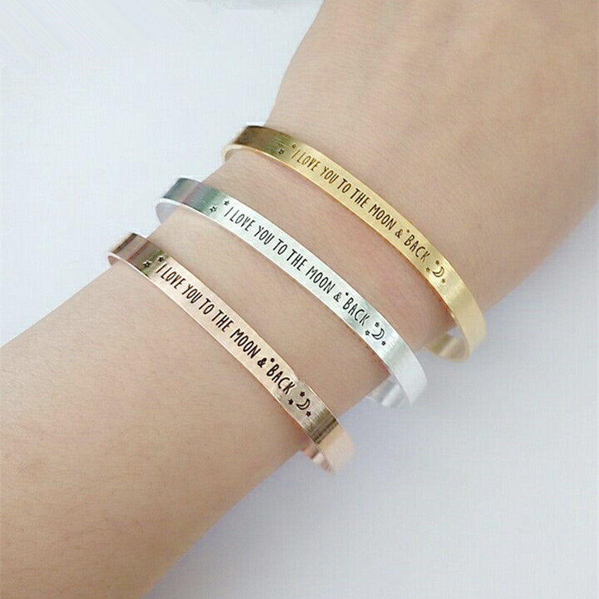 Size Adjustable Jewelry Lettering I Love You – Jewelry Gift Ideas — 1