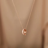 S925 Sterling Silver Interlocking Necklace – Jewelry Gift Ideas — 3