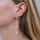 Personalized Long Chain Earrings With Stylish – Everyday Gifts — 3