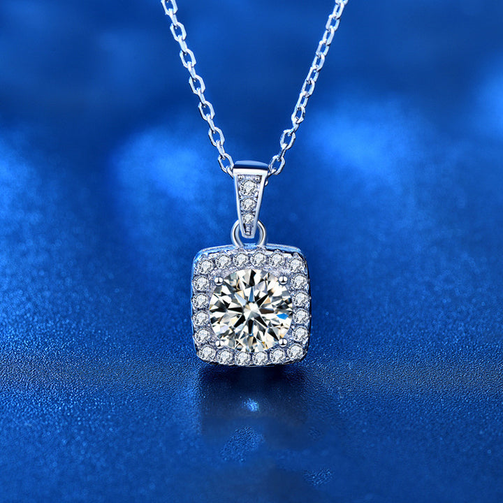 S925 Sterling Silver Jewelry Moissanite Pendant – Jewelry Gift Ideas — 1