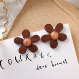 Women's Art Vintage Acrylic Plush Earrings – Gifts for Her — 13